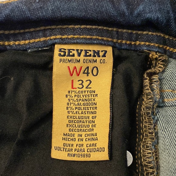 Seven7 Men’s Straight Fit Jeans Size 40X32 - Picture 7 of 8